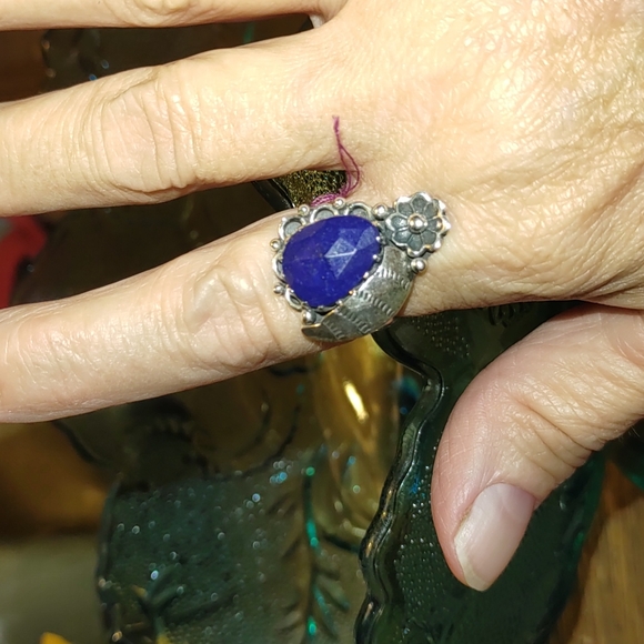 New Sterling silver Lapis Lazuli Ring Size 8.5 💍 - Picture 8 of 8